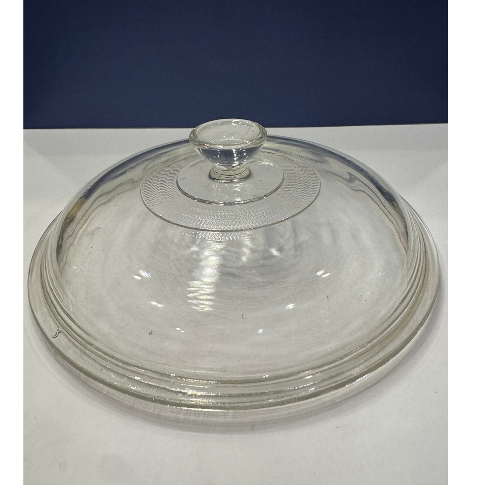 Pyrex Replacement Lid #406 7" Clear Glass Vintage Cookware Accessory Vintage